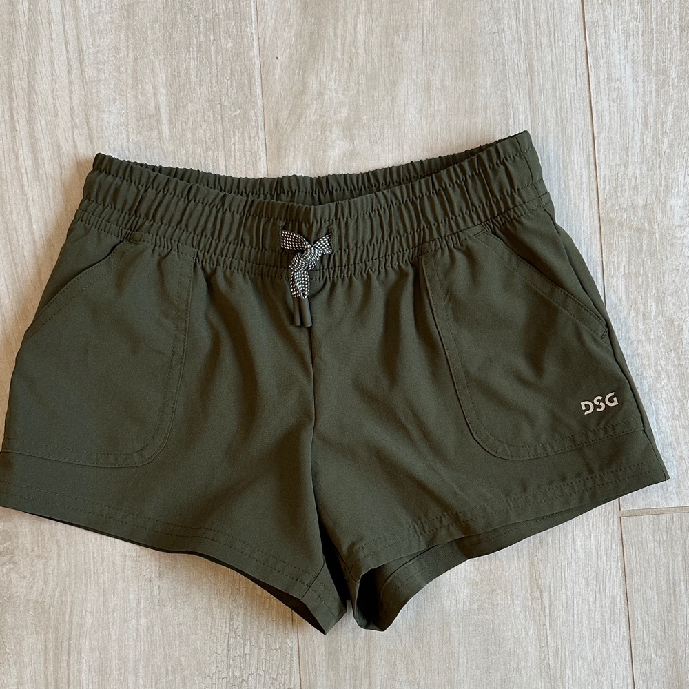 DSG Girls Dark Green Athletic Shorts